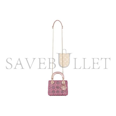 DIOR LADY DIOR BAG M0505ORHR-M912 (20*17*8cm)